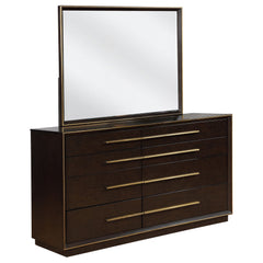 Tampa Furniture Outlet - Coaster - Durango 8-drawer Dresser with Mirror Smoked Peppercorn - 223263M
