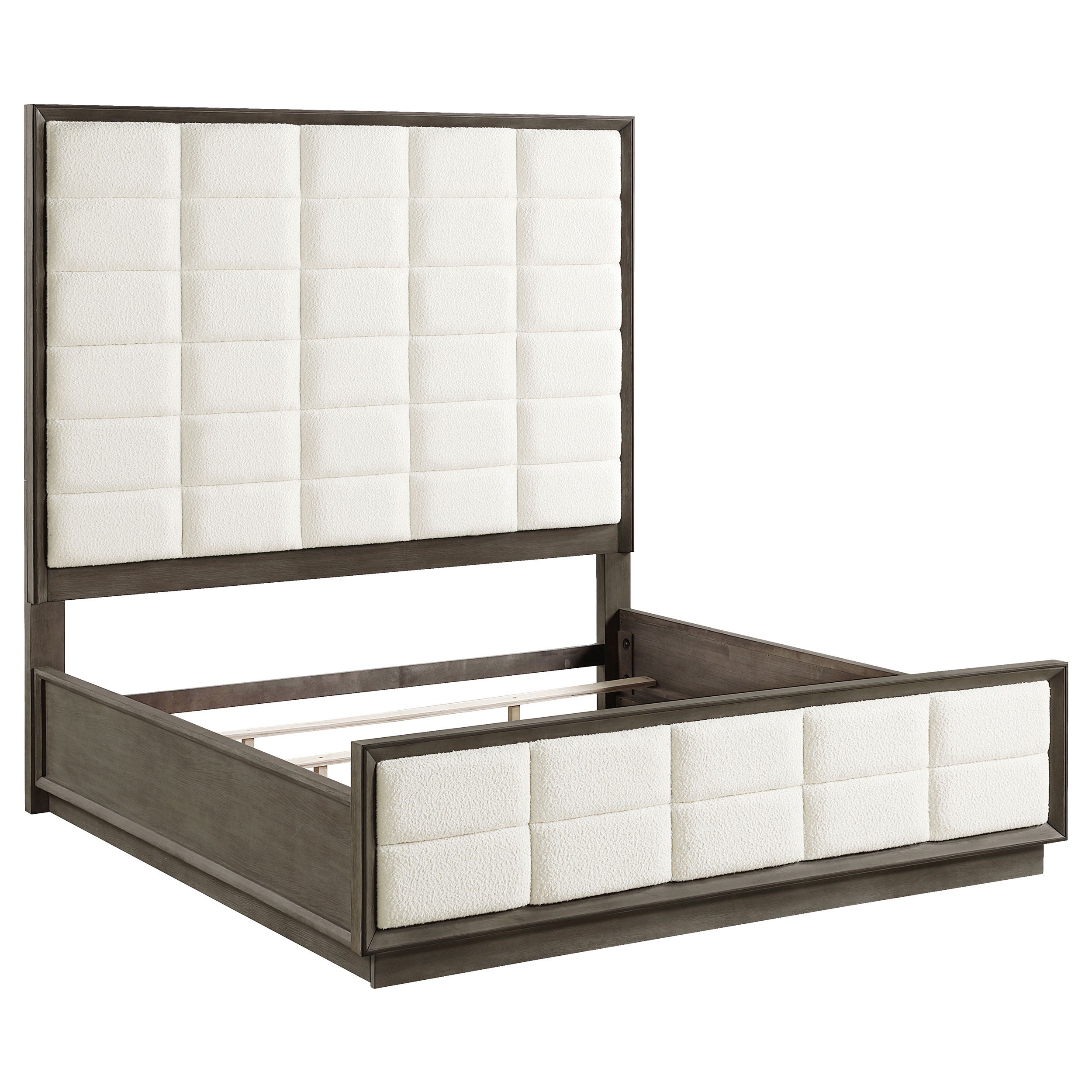 Tampa Furniture Outlet - Coaster - Durango 80-inch Eastern King Panel Bed Taupe Oak - 223271KE