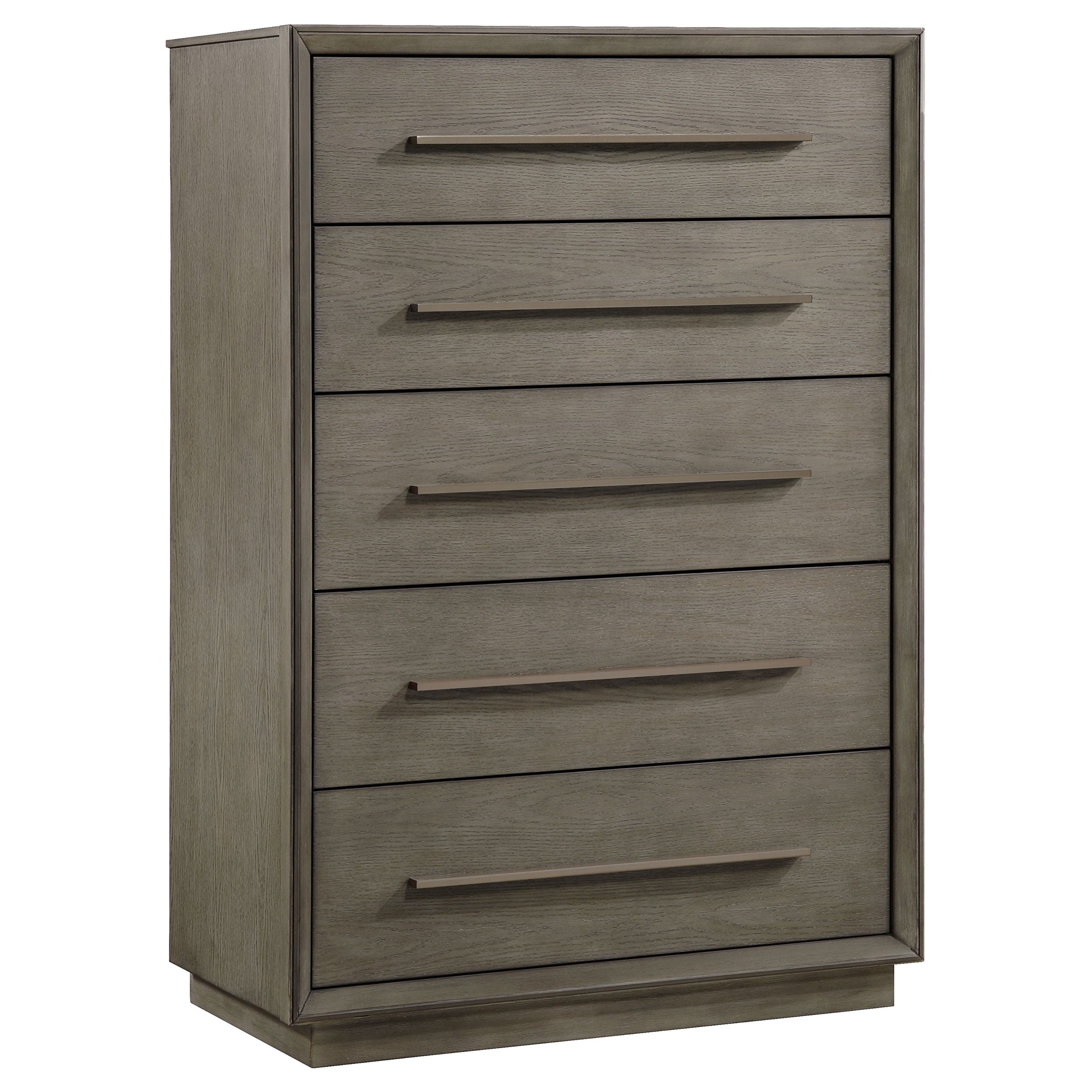 Tampa Furniture Outlet - Coaster - Durango 5-drawer Bedroom Chest Taupe Oak - 223275