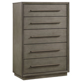 Tampa Furniture Outlet - Coaster - Durango 5-drawer Bedroom Chest Taupe Oak - 223275