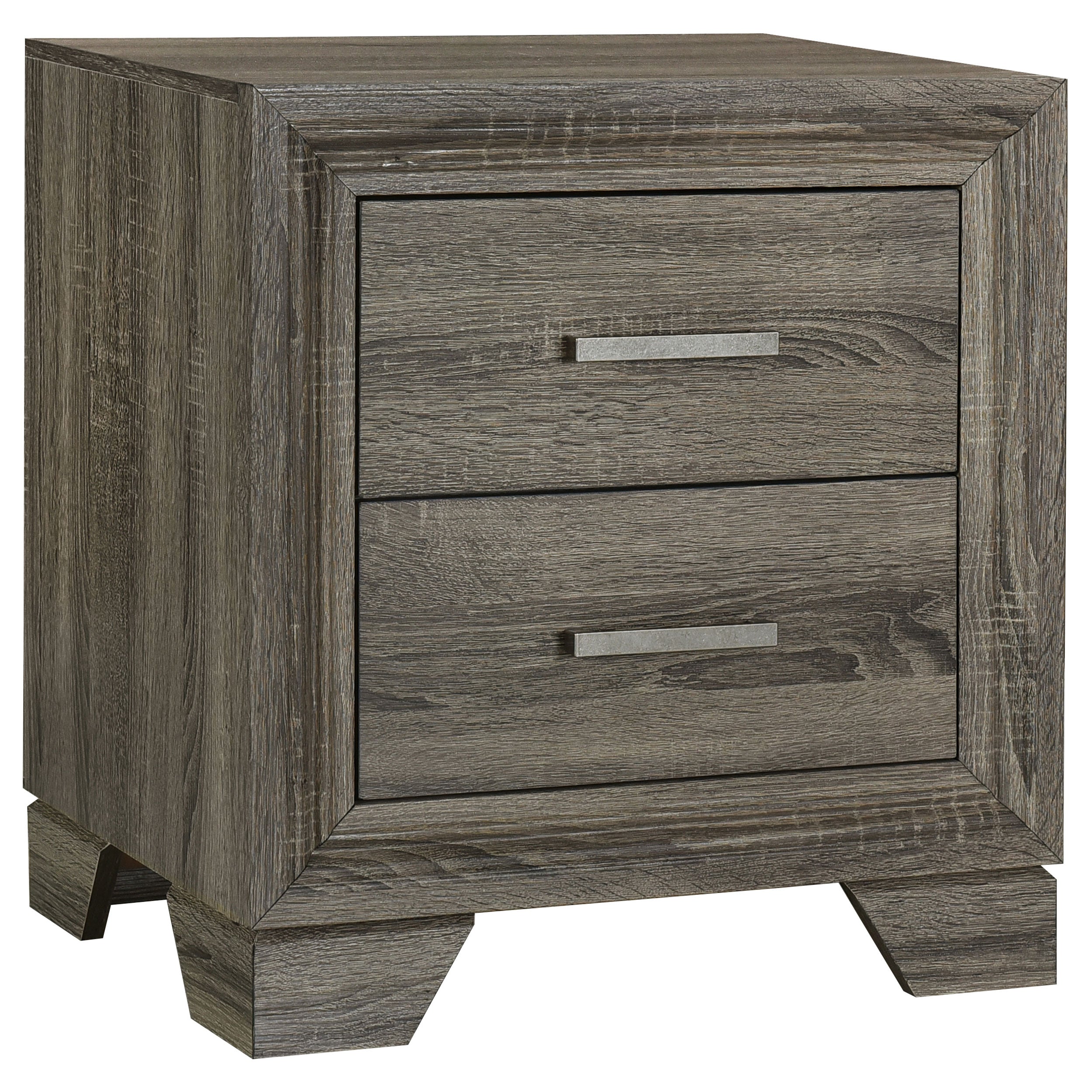 Tampa Furniture Outlet - Coaster - Wright 2-drawer Nightstand Bedside Table Brown Oak - 223342