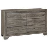Tampa Furniture Outlet - Coaster - Wright 6-drawer Dresser Cabinet Brown Oak - 223343