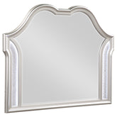 Tampa Furniture Outlet - Coaster - Evangeline Dresser Mirror Silver Oak - 223394