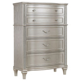 Tampa Furniture Outlet - Coaster - Evangeline 6-drawer Bedroom Chest Silver Oak - 223395