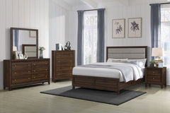 Tampa Furniture Outlet - Coaster - Welsley 5-piece Eastern King Bedroom Set Walnut - 223441KE-S5