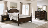 Tampa Furniture Outlet - Coaster - Andover 4-piece California King Bedroom Set Dark Oak - 223631KW-S4
