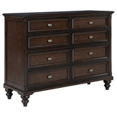 Tampa Furniture Outlet - Coaster - Andover 8-drawer Dresser Cabinet Dark Oak - 223633