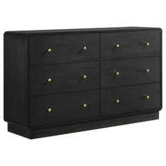 Tampa Furniture Outlet - Coaster - Cavelle 6-drawer Dresser Cabinet Black - 223663