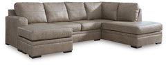 Tampa Furniture Outlet Lutz - Ashley Furniture - Amuleto Sectional - RAF 2-Piece Sectional with Chaise / Desert - 22405S2
