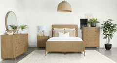Tampa Furniture Outlet - Coaster - Arini 5-piece Eastern King Bedroom Set Sand Wash - 224300KE-S5