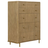 Tampa Furniture Outlet - Coaster - Arini 5-drawer Bedroom Chest Sand Wash - 224305