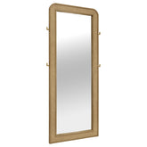 Tampa Furniture Outlet - Coaster - Arini Cane Weave Full Length Standing Floor Mirror Sand Wash - 224309