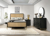 Tampa Furniture Outlet - Coaster - Arini 4-piece Queen Bedroom Set Black and Natural - 224330Q-S4