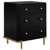 Tampa Furniture Outlet - Coaster - Arini 3-drawer Nightstand Black - 224332