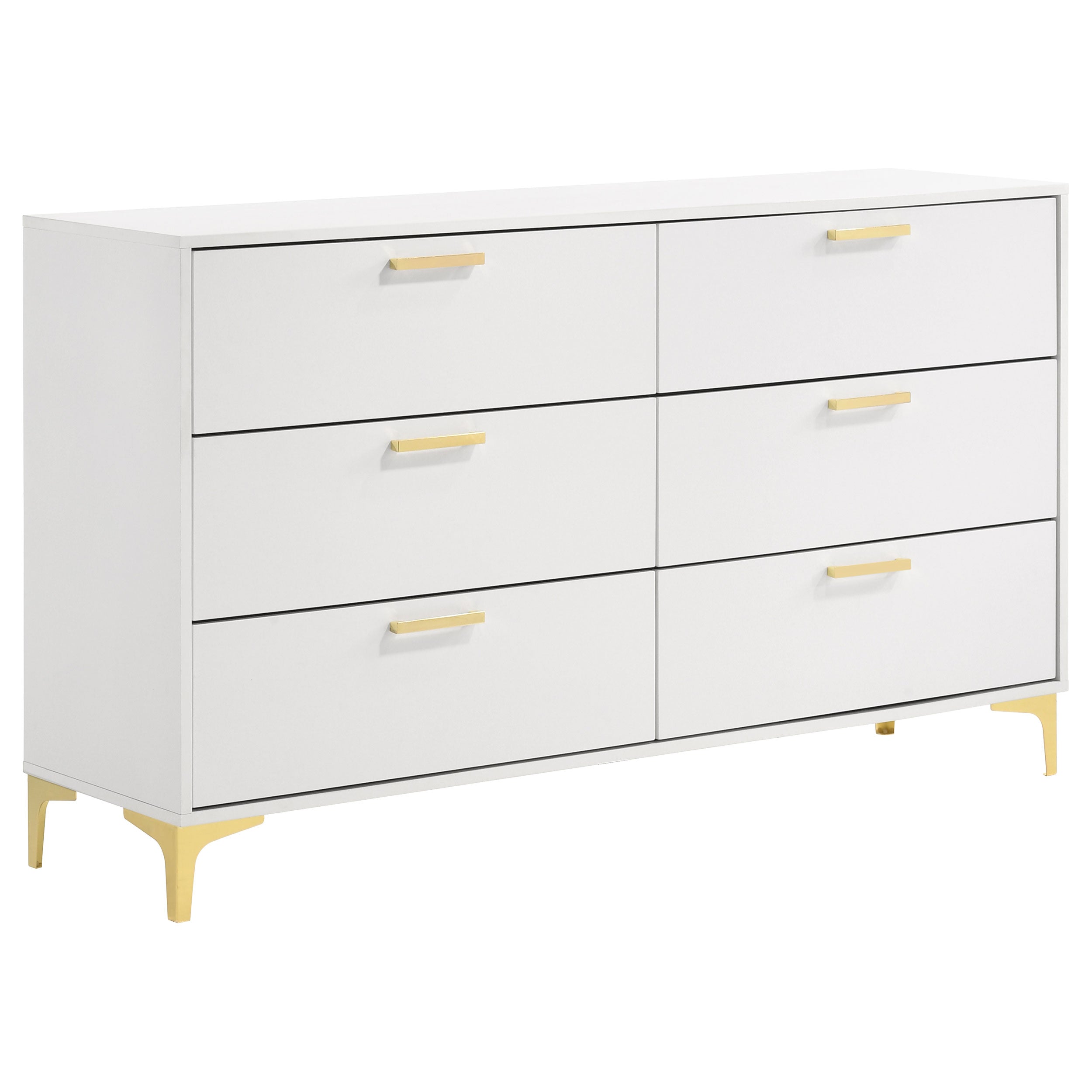 Tampa Furniture Outlet - Coaster - Kendall 6-drawer Dresser White - 224403