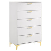 Tampa Furniture Outlet - Coaster - Kendall 5-drawer Bedroom Chest White - 224405