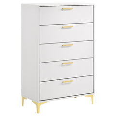 Tampa Furniture Outlet - Coaster - Kendall 5-drawer Bedroom Chest White - 224405