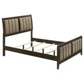 Tampa Furniture Outlet - Coaster - Wilkes 51-inch Upholstered Full Bed Dark Cocoa - 224421F
