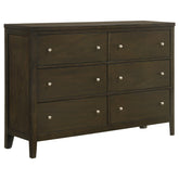 Tampa Furniture Outlet - Coaster - Wilkes 6-drawer Dresser Cabinet Dark Cocoa - 224423