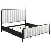Tampa Furniture Outlet - Coaster - Brookmead 60-inch Upholstered California King Bed Black - 224710KW