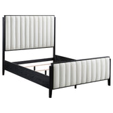 Tampa Furniture Outlet - Coaster - Brookmead 60-inch Upholstered Queen Bed Black - 224710Q