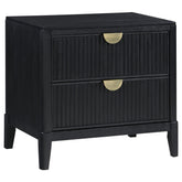 Tampa Furniture Outlet - Coaster - Brookmead 2-drawer Nightstand Black - 224712