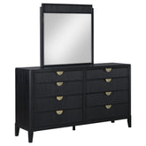 Tampa Furniture Outlet - Coaster - Brookmead 8-drawer Dresser with Mirror Black - 224713M