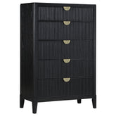 Tampa Furniture Outlet - Coaster - Brookmead 5-drawer Bedroom Chest Black - 224715