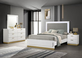 Tampa Furniture Outlet - Coaster - Caraway 4-piece California King Bedroom Set White - 224771KW-S4