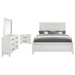 Marielle 4-piece Queen Bedroom Set Distressed White