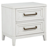 Tampa Furniture Outlet - Coaster - Marielle 2-drawer Nightstand Bedside Table Distressed White - 224842