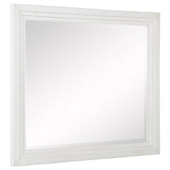 Tampa Furniture Outlet - Coaster - Marielle Dresser Mirror Distressed White - 224844