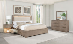 Tampa Furniture Outlet - Coaster - Kenora 4-piece Queen Bedroom Set Barley Brown - 224850Q-S4