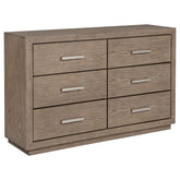 Tampa Furniture Outlet - Coaster - Kenora 6-drawer Dresser Barley Brown - 224853