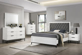 Tampa Furniture Outlet - Coaster - Sonora 5-piece Eastern King Bedroom Set White - 224861KE-S5