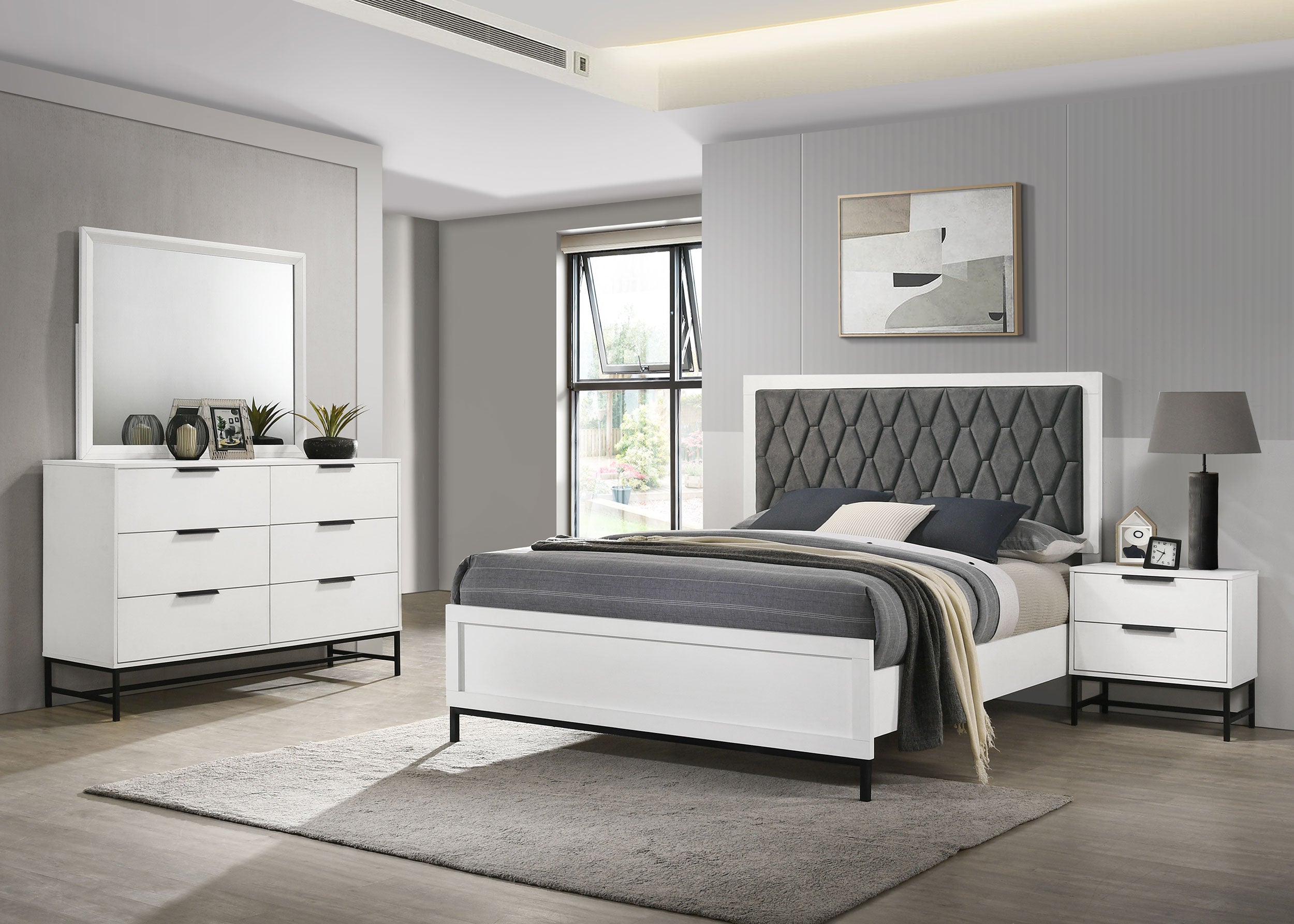Tampa Furniture Outlet - Coaster - Sonora 4-piece Queen Bedroom Set White - 224861Q-S4