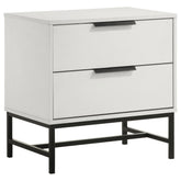 Tampa Furniture Outlet - Coaster - Sonora 2-drawer Nightstand Bedside Table White - 224862