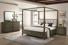 Tampa Furniture Outlet - Coaster - Gran Park 4-piece Eastern King Bedroom Set Dark Cocoa - 224931KE-S4