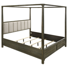 Tampa Furniture Outlet - Coaster - Gran Park Eastern King Canopy Bed Dark Cocoa - 224931KE