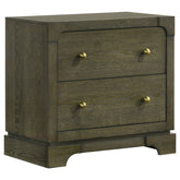Tampa Furniture Outlet - Coaster - Gran Park 2-drawer Nightstand Bedside Table Dark Cocoa - 224932