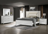 Tampa Furniture Outlet - Coaster - Marmore 4-piece Queen Bedroom Set White - 224961Q-S4