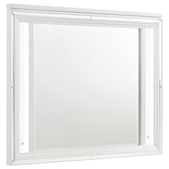 Tampa Furniture Outlet - Coaster - Marmore LED Dresser Mirror White - 224964