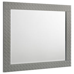 Tampa Furniture Outlet - Coaster - Ives Dresser Mirror Grey High Gloss - 224974