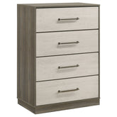 Tampa Furniture Outlet - Coaster - Fenwick 4-drawer Chest of Drawers Grey Oak - 224985