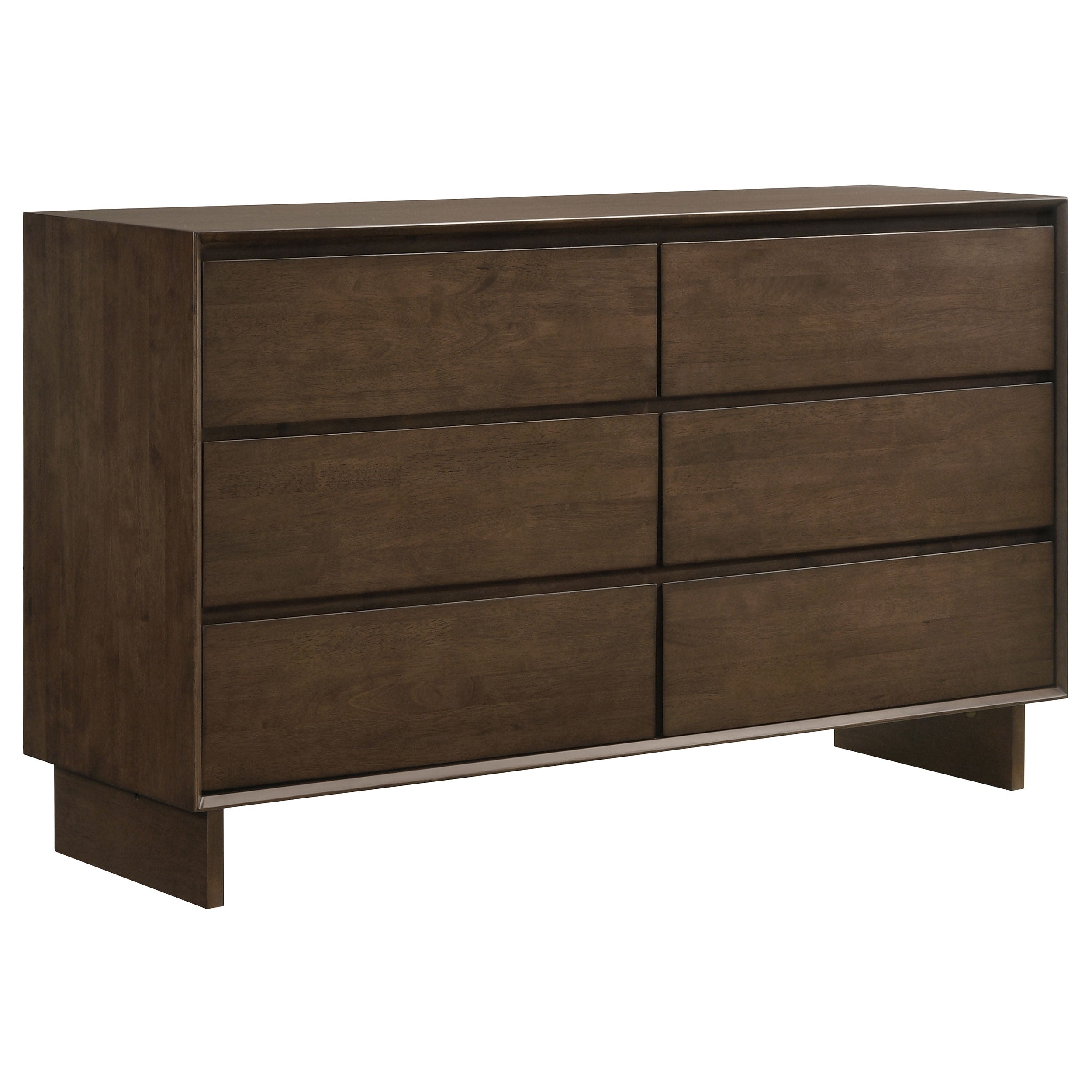Tampa Furniture Outlet - Coaster - Glenwood 6-drawer Dresser Cabinet Warm Brown - 225013