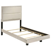 Tampa Furniture Outlet - Coaster - Trenton 54-inch Wood Twin Panel Bed Rustic Cream - 225061T