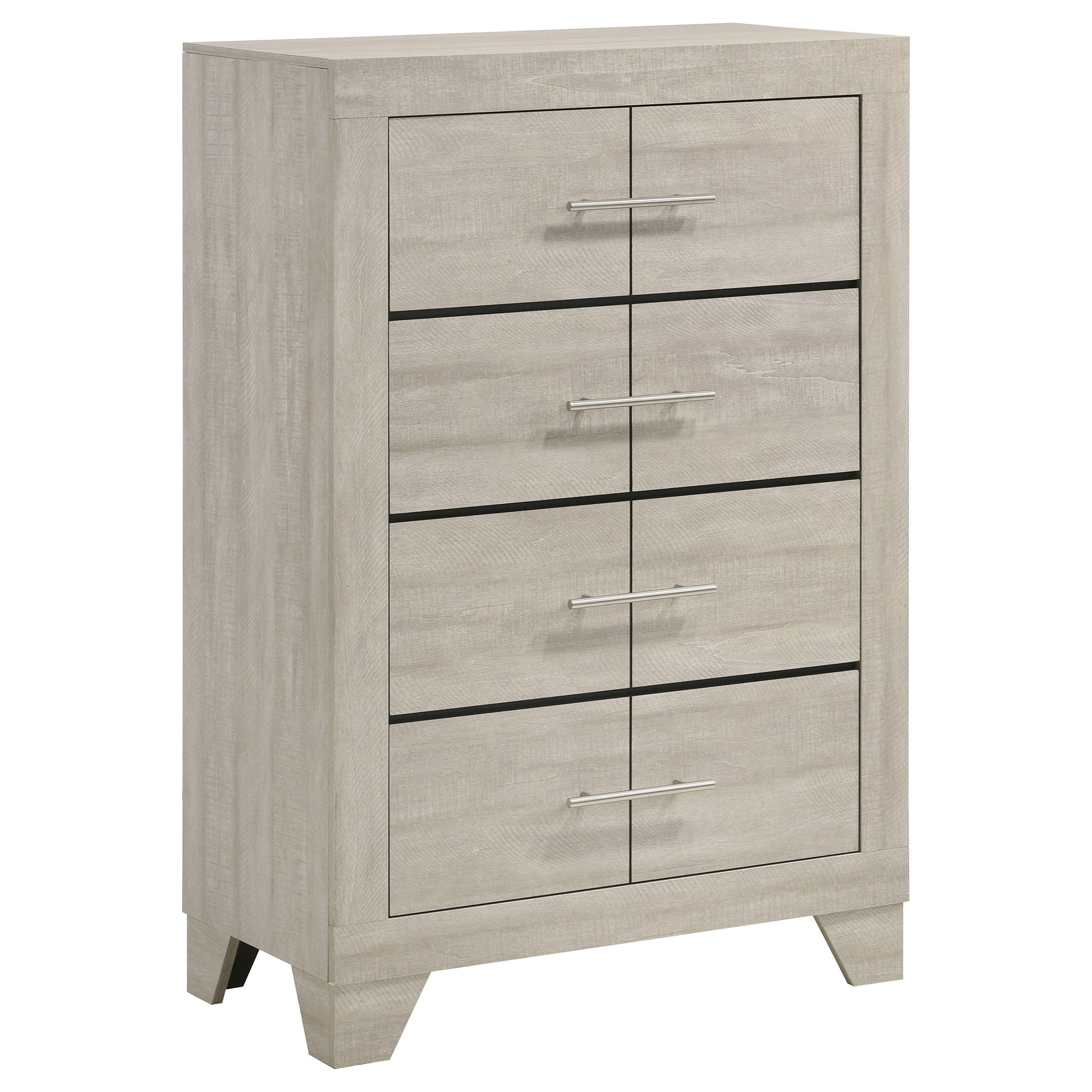 Tampa Furniture Outlet - Coaster - Trenton 4-drawer Bedroom Chest of Drawers Rustic Cream - 225065