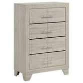 Tampa Furniture Outlet - Coaster - Trenton 4-drawer Bedroom Chest of Drawers Rustic Cream - 225065