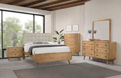Tampa Furniture Outlet - Coaster - Robyn 5-piece Eastern King Bedroom Set Light Ash - 225091KE-S5