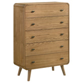 Tampa Furniture Outlet - Coaster - Robyn 5-drawer Bedroom Chest of Drawers Light Ash - 225095